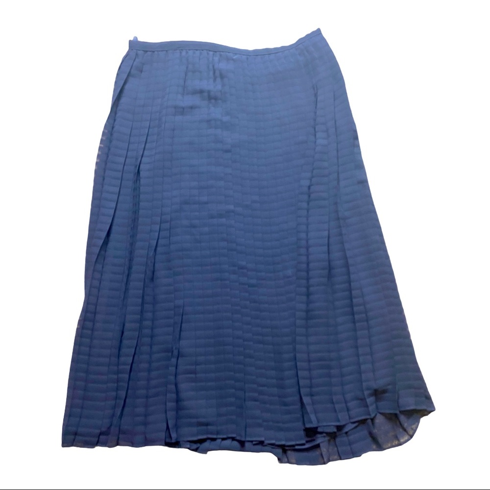 Ralph Lauren Navy Blue Pleated Skirt